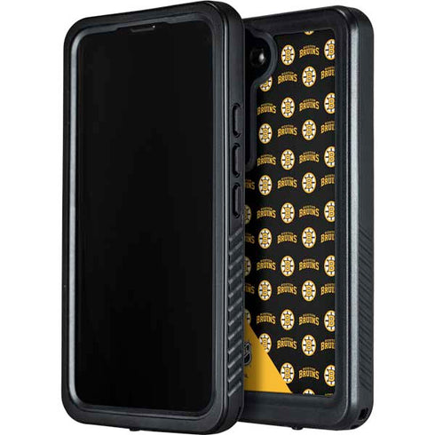 NHL Boston Bruins Pattern Galaxy S24 Waterproof Case